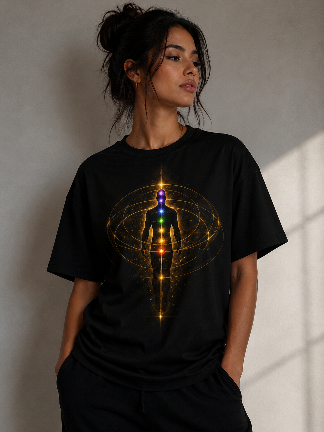 Meditation Energy T-Shirt — "Grounded. Guided. Unstoppable." Spiritual Yoga Tee